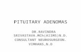 PITUITARY ADENOMAS DR.RAVINDRA SRIVASTAVA.MCh(AIIMS)N.D. CONSULTANT NEUROSURGEON. VIMHANS,N.D.