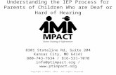 8301 Stateline Rd, Suite 204 Kansas City, MO 64141 800-743-7634 / 816-531-7070 info@ptimpact.org /  Understanding the IEP Process for Parents.