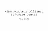 MSDN Academic Alliance Software Center AKA ELMS. Go to  click Log In.