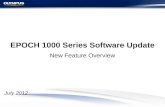 EPOCH 1000 Series Software Update New Feature Overview July 2012.