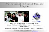 Www.nedp.org 1 The National External Diploma Program Writing Assessment in the New NEDP Linda Taylor, CASAS Director of Assessment Development.