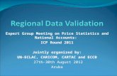 Expert Group Meeting on Price Statistics and National Accounts: ICP Round 2011 Jointly organized by: UN-ECLAC, CARICOM, CARTAC and ECCB 27th-30th August.
