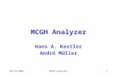 08-10-2004MCGH Analyzer1 Hans A. Kestler André Müller.