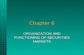 Chapter 6 ORGANIZATION AND FUNCTIONING OF SECURITIES MARKETS.