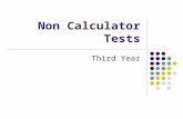 Non Calculator Tests Third Year Non Calculator Tests 123456 789101112 131415161718 192021222324 252627282930 313233343536 Click on a number in the table