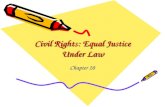 Civil Rights: Equal Justice Under Law Chapter 20.