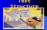 Text Structure 1. What is Text Structure? How text is organized. Text Structure is how a writers organize their information. 2 Narrative.
