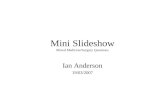 Mini Slideshow Mixed Medicine/Surgery Questions Ian Anderson 19/03/2007.