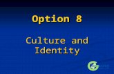 Option 8 Culture and Identity. Outline of Presentation Content of Option Content of Option Linkages Linkages Resources and activities Resources and activities.