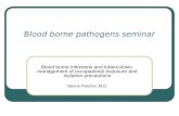 Blood borne pathogens seminar Blood borne infections and tuberculosis: management of occupational exposure and isolation precautions Valerie Fletcher,