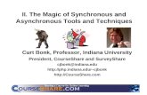 II. The Magic of Synchronous and Asynchronous Tools and Techniques Curt Bonk, Professor, Indiana University President, CourseShare and SurveyShare cjbonk@indiana.edu.