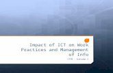 Impact of ICT on Work Practices and Management of Info ITFM – Outcome 2.