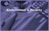 * * 0 Ecofeminism & Poverty. * * 0 Ecofeminism & Povery Alexis, Joyce, Blair, & Christine.