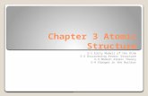 Chapter 3 Atomic Structure 3-1 Early Models of the Atom 3-2 Discovering Atomic Structure 3-3 Modern Atomic Theory 3-4 Changes in the Nucleus.