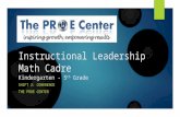 Instructional Leadership Math Cadre Kindergarten - 5 th Grade SHIFT 2: COHERENCE THE PROE CENTER.