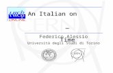 Federico Alessio Università degli Studi di Torino An Italian on … Time.