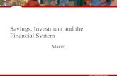 © 2007 Thomson South-Western Savings, Investment and the Financial System Macro.