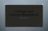 College and Career Readiness Start Now!. Five Pillars.