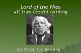 Lord of the Flies William Gerald Golding Scaffold for Reading.