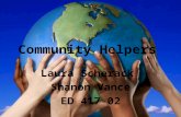 Community Helpers Laura Scherack Shanon Vance ED 417-02.