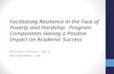 Facilitating Resilience in the Face of Poverty and Hardship: Program Components Having a Positive Impact on Academic Success Michele Einspar, Ed.D. meinspar@mac.com.