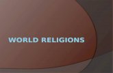 Hinduism  One of the world's oldest religions.  No known founder  Composed of many different beliefs  Originated around 1500 B.C.E. in India  Polytheism.