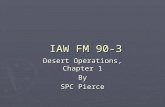 IAW FM 90-3 IAW FM 90-3 Desert Operations, Chapter 1 By SPC Pierce.