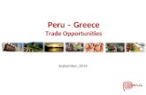 September, 2014 Peru – Greece Trade Opportunities.