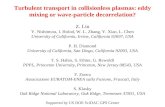 Turbulent transport in collisionless plasmas: eddy mixing or wave-particle decorrelation? Z. Lin Y. Nishimura, I. Holod, W. L. Zhang, Y. Xiao, L. Chen.