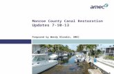 Monroe County Canal Restoration Updates 7-10-13 Prepared by Wendy Blondin, AMEC.