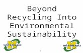 1 Beyond Recycling Into Environmental Sustainability.