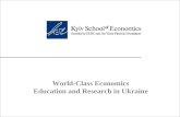 World-Class Economics Education and Research in Ukraine.