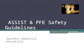ASSIST & PFE Safety Guidelines Southern Adventist University.