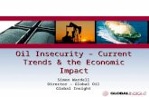 Oil Insecurity – Current Trends & the Economic Impact Simon Wardell Director – Global Oil Global Insight.