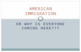 OR WHY IS EVERYONE COMING HERE??? AMERICAN IMMIGRATION.