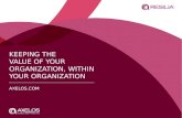 KEEPING THE VALUE OF YOUR ORGANIZATION, WITHIN YOUR ORGANIZATION AXELOS.COM.