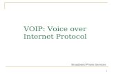 1 VOIP: Voice over Internet Protocol Broadband Phone Services.