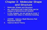 Chapter 3: Molecular Shape and Structure Molecular Shape and Structure ALL MOLECULAR FUNCTION can be related to MOLECULAR SHAPE In this chapter, we are.