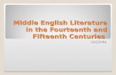 Middle English Literature in the Fourteenth and Fifteenth Centuries GAZZARA.