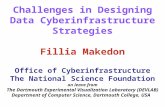 Challenges in Designing Data Cyberinfrastructure Strategies Fillia Makedon Office of Cyberinfrastructure The National Science Foundation on leave from.