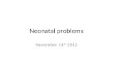 Neonatal problems November 14 th 2012. Aims Neonatal and 6-8/52 exam Common problems: Feeding Breathing Infection Constipation Skin Sleep SIDs