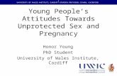 Young People’s Attitudes Towards Unprotected Sex and Pregnancy Honor Young PhD Student University of Wales Institute, Cardiff.
