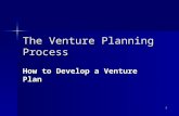 1 The Venture Planning Process How to Develop a Venture Plan.