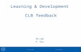22 May 2014 TEC Meeting1 Learning & Development CLB feedback HR-L&D P. Goy.