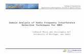 Domain Analysis of Radio Frequency Interference Detection Techniques for SMOS -Sidharth Misra and Christopher Ruf University of Michigan, Ann Arbor College.