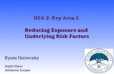 HFA 2: Key Area 5 Reducing Exposure and Underlying Risk Factors Kyoto University Rajib Shaw Akhilesh Surjan.