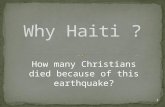 1 How many Christians died because of this earthquake?
