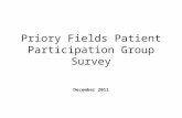 Priory Fields Patient Participation Group Survey December 2011