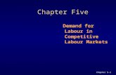 Chapter 5-1 Chapter Five Demand for Labour in Competitive Labour Markets.