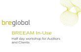 BREEAM In-Use Half day workshop for Auditors and Clients.